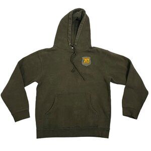 30% off! 7B Boardshop men's hoodie S green hooded pullover Sandpoint Idaho Board